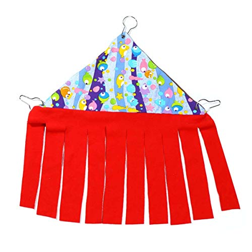 VILLCASE Rede de Papagaio Gaiola de PÃ¡ssaro Habitat de Rede RÃ©ptil DecoraÃ§Ã£o para Escalada Algod