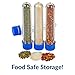 Steve Spangler's Large Plastic Test Tubes with Caps, Test Tubes for Kids, 30 Pack