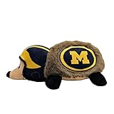 NCAA Michigan Wolverines Plush Hedgehog Toy for Dogs & Cats, Cool Soft Pet Toy for Fun and Interactive Play, Dog Chew Toy with Squeaker, Licensed Hot Pet Toy