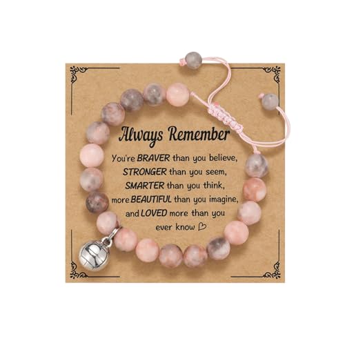 Kvekstio Sport Gift - Cheerleader Volleyball Gymnastics Softball Dance Tennis Swimming Charm Pink Bracelet for Sports Lover