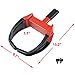 OKLEAD Heavy Duty Wheel Clamp Lock - Security Tire Lock Claw Boot for Trailers Boats Atv's Motorcycles Campers Black/Red 2 Keys