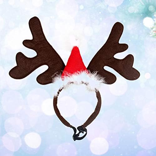 Amosfun Pet christmas dog pet puppy deer antler headband christmas reindeer ears antler christmas outfit