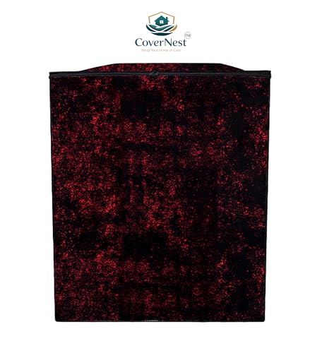 Image of Covernest Semi Automatic Washing Machine Cover, Dustproof, Compatible with 6 Kg -7.5 Kg Washing Machines (WMC-RED DUST SEMI)