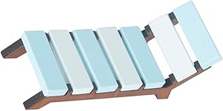 TOYANDONA Cadeira De Praia Infantil Espreguiçadeira Espreguiçadeira De Praia Cadeira De Boneca De Madeira Em Miniatura Móveis De Praia Em Miniatura Brinquedos De Praia Em Miniatura Chaise