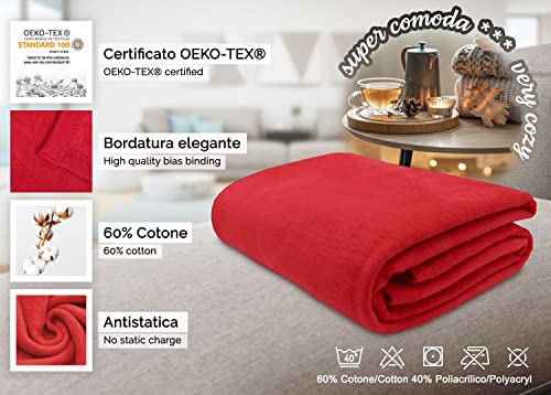 ZOLLNER Coperta da divano, 150x200 cm, cotone