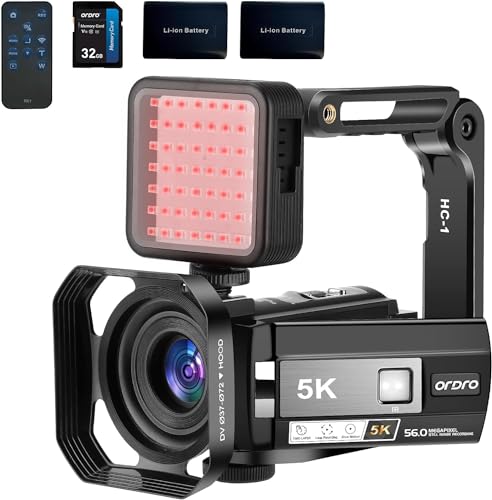 ORDRO 5K 30MP Night Vision Camcorder