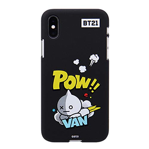 BT21 iPhone Xs Case, iPhone X Case, COLOR SOFT COMIC POPS VAN TPU iPhone Cover, 5.8 Inch Universtar Line Friends [Official Licensed Product] KCB-CPS008