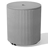 Veradek Umbrella Side Table - Outdoor Patio Table with Umbrella Hole for Porch/Patio | Durable Plastic-Concrete Material & Easy Assembly | Modern Coffee, Picnic or Poolside Table