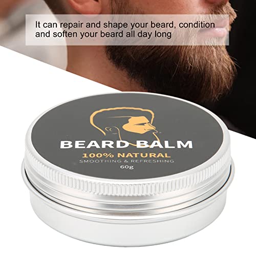 Beard Cream, Beard Moisturizer Balm Beard Cream Softened Beard Care Conditioner for Styles, Strength