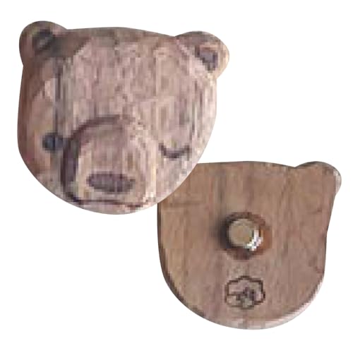 [ウォールナット]しろくまのマグネット 1点 AEO013-2