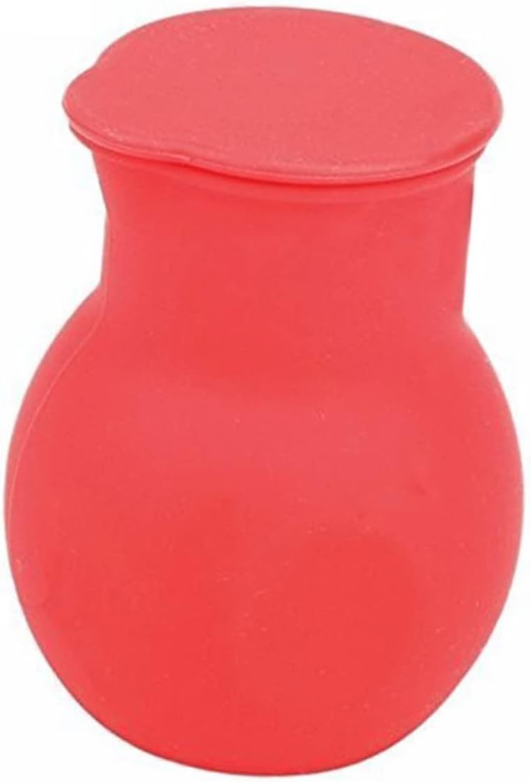 Red Silicone Chocolate Melting Pot with Removable Lid for Butter
