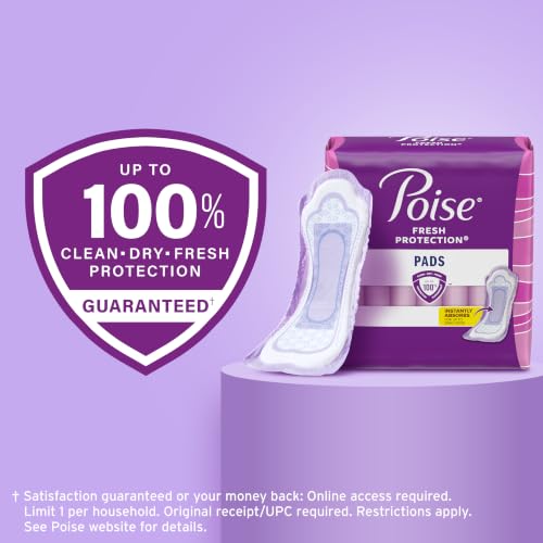 Poise Incontinence Pads for Women, 5 Drop, 48 ct - image 8