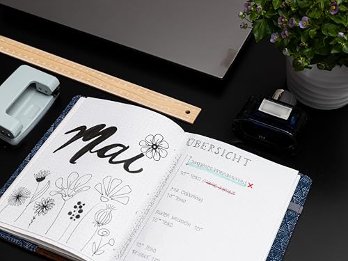 skaard Notizblock a5, Recycling-Papier, blanko, weiß, Nachfüllpapier z.B Notizbuch