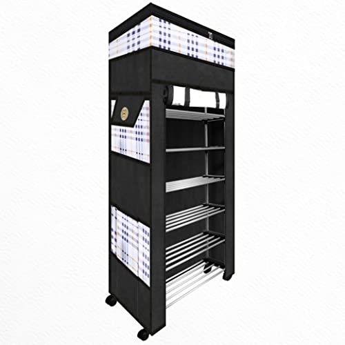 TRENDY Metal Multipurpose Foldable Shoe Rack for Home with Cover | 360 ...