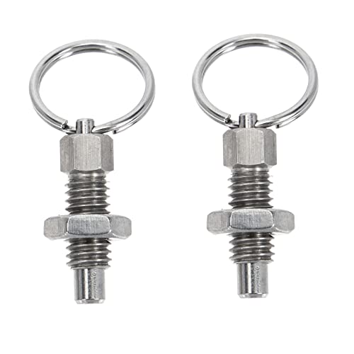 Uonlytech Stainless Steel Positioning Pin Spring Door Rings Spring Plunger Pull Ring Stable and Practical