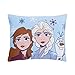 Disney Frozen 2 - Anna, Elsa & Olaf Light Blue, Lavender & White Decorative Toddler Pillow, Light Blue, Lavender, White, Purple