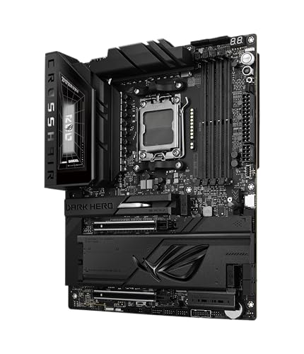 ROG Crosshair X870E Dark Hero ATX Scheda Madre, 20+2+2 Power Stage, Slot DDR5, PCIe 5.0, Cinque slot M.2, dissipatore di calore 3D VC M.2, USB4, AI Cache Boost, PCIe Slot Q-Release, AIO - Scheda madre - Immagine 12