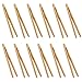 12 Stück Bambus Küche Zange, Grillzange aus Holz, Lebensmittel Tee Pinzette, Toast Zangen Bambus, Bambus Küchenzange zum Kochen, für Toast, Salat, Backen, Sicher und Ungiftig, Wiederverwendbar