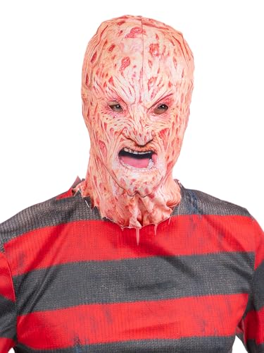 Smiffys A Nightmare on Elm Street Freddy Krueger Balaclava Mask Official Halloween Fancy Dress Costume