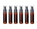 6Pcs 30ml/1oz Empty Refillable Plastic Lotion Pump Bottles Portable Cosmetic Makeup Sample Storage container Vial Pot For Shower Gel Shampoo Toiletries Liquid(Brown)