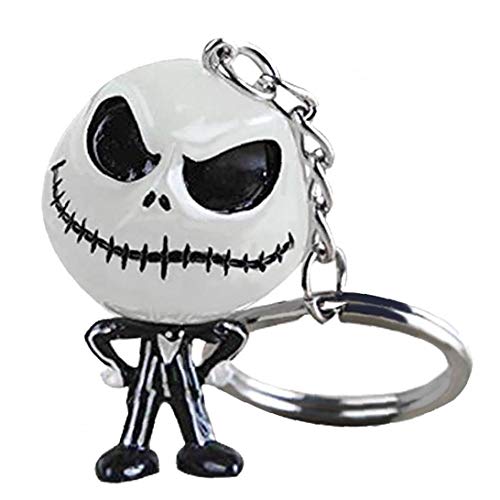 Preisvergleich Produktbild Albtraum Vor Weihnachten Keychain Jack Skellington Schlüsselanhänger Schlüsselanhänger Mode-Geist Schlüsselanhänger Männer Frauen Halloween-Party-Kreative Geschenk