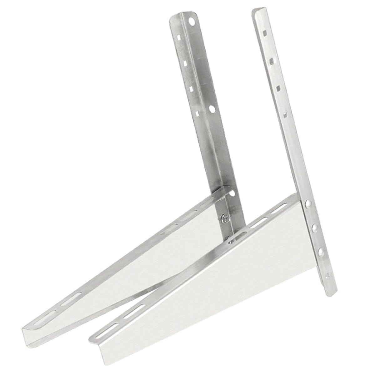 Support climatiseur réduisant vibrations et bruit en acier inoxydable pour mur