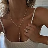 Zoom IMG-1 lariat necklace for women dainty