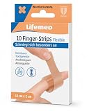 Lifemed 99010 cerotti 10 strisce per dita flessibili 12 x 2 cm