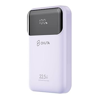 Amazon | モバイルバッテリー iphone 10000mAh 残量表示 22.5w 3