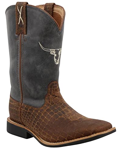 Image of Twisted X Boys' Kid'S Top Hand Western Boot Broad Square Toe - YTH0017 13 D