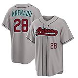 Custom Mens/Women/Youth Arizona Grey Nolan Arenado Baseball Stitched T-Shirt for Sports Fan