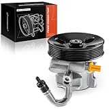 A-Premium Power Steering Pump, with Pulley, Compatible with Chevrolet Aveo 2008-2017, Aveo5 2007-2008 & Pontiac G3 2007-2008, Wave 2008, Wave5 2007 & Suzuki Swift+ 2007-2008, 1.6L, Replace # 96801443