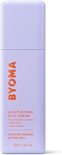 Moisturizing Rich Cream - Barrier Repair Cream Face Lotion with Bakuchiol & Shea Extract - Ceramide Face Moisturizer for Dry Skin - Anti Wrinkle, Alcohol Free Face Moisturizer - 1.69 fl.oz