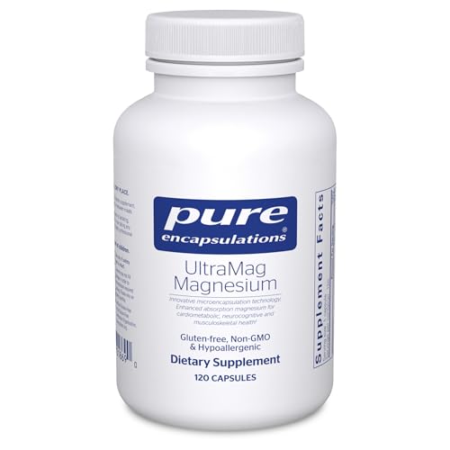 Pure Encapsulations UltraMag Magnesium - Superior Absorption - Bone & Muscle Support* - Essential Minerals Supplement - Vegan & Non-GMO - 120 Capsules