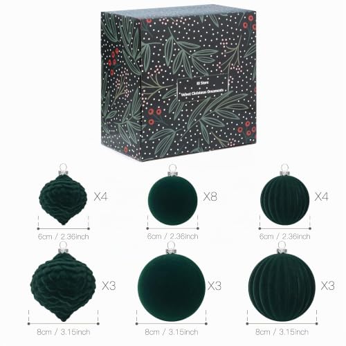 Boules de Noël en velours KI Store le coffret déco idéal - 3