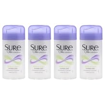 Invisible Solid Anti-Perspirant Deodorant - Fresh and Cool by Sure for Unisex - 2.6 oz Deodorant Stick - Pack of 4