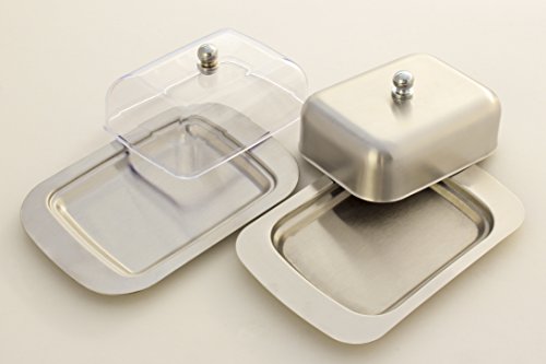 Zoie + Chloe Stainless Steel Butter Dish With Easy To Hold Lid #TOP5