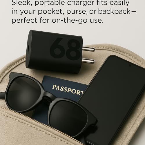 Image of Original 68W Turbo Power USB C Charger Compatible with Motorola Edge 60 Pro /Fusion /Edge 50 Fusion, Edge 50 Ultra /50 Pro /Razr 50 Ultra /Moto G84 /G45 /G54 /E40 /G35, 68 w Turbopower Fast Charging Adapter