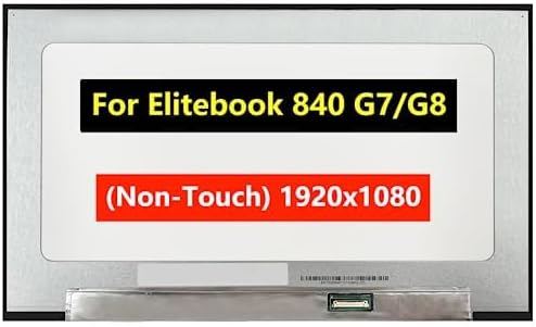 Screen Replacement for HP Elitebook 840 G7,845 G7,840 G8 PN M07093-001 M07092-001, M36315-001 14.0" FHD 1080P IPS LCD LED Laptop Display Panel with Tape