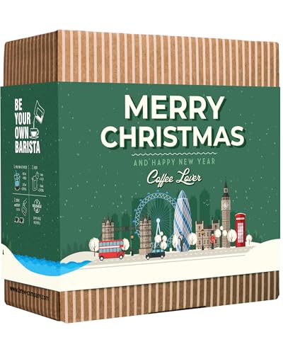 Christmas Coffee Gifts for Men & Women - 5 of the World's Finest Single Estate Specialty & Organic Coffees | Perfect Secret Santa Gift Set Idea for Him & Her | Brew & Enjoy Anytime, Anywhere