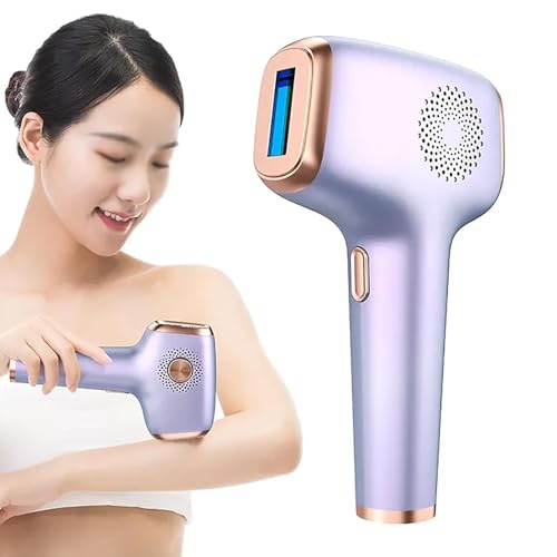 livre Dispositif d'épilation, l'épilation portable avec écran d'affichage LED, Intensités énergétiques réglables 9, zone d'éclairage 4cm² et têtes remplaçables, pour le visage, les jambes et les bras