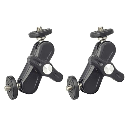 FOTOBETTER Mini Magic Arm Bras Magique Articulé avec Double Rotule et 1/4" vis pour Appareil caméra Photo moniteurs vidéo Flash Light Lampe Microphone Cover