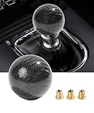 UBOG Shift Knob,Shifter Knobs,Car Accessories Gear Shift Knob,Carbon Fiber Sphere Shift Knobs,Universal Car Shift Knob with 3 Adapters,Suitable for Most Cars with Manual or Automatic Transmission