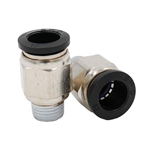 Baomain Quick Fittings 12mm Push In Joint Thread Male 1/4