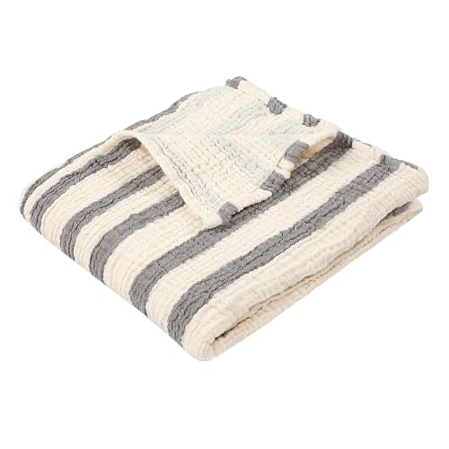 Image of Cacala Muslin Swaddle Blanket for Unisex, 4 Layer Design, Newborn Receiving Blanket, Large 43” x 43”, Soft and Breathable