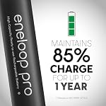 Eneloop Panasonic BK-4HCCA6BA pro AAA High-Capacity Ni-MH Pre-Charged Rechargeable Batteries, 6-Battery Pack