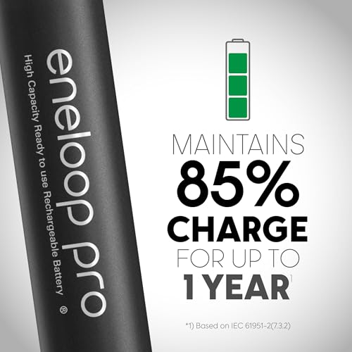 Panasonic K-KJ17KHCA4A Advanced Individual Cell Battery Charger Pack with 4 AA eneloop pro High Capacity Ni-MH Rechargeable Batteries by Eneloop - Image 5