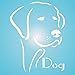 Dog Stencil, 5 x 6.5 inch (M) - Line Art Pet Friend Animal Head Stencils by CRAFT KREATIVELY ls