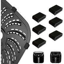 Replacement Rubber Bumpers for PowerXL Vortex Pro 6QT 8QT PowerXL 4QT Digital Air Fryer Tray 6 Pieces Rubber Feet Air Fryer Silicone Bumper Replacement Rubber Tabs Air Fryer Replacement Parts