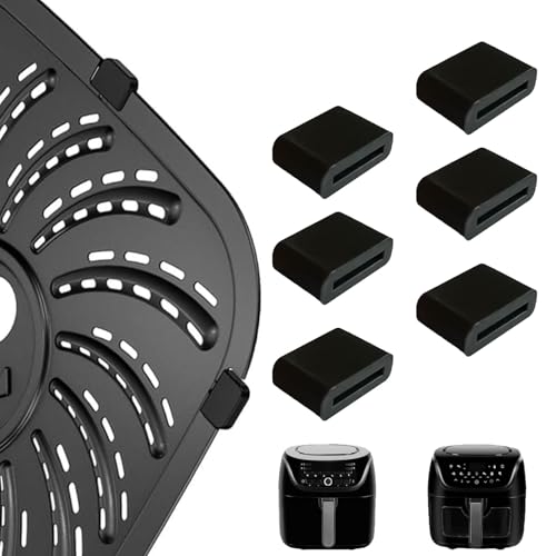 GWYXC Replacement Rubber Bumpers for PowerXL Vortex Pro 6QT 8QT PowerXL 4QT Digital Air Fryer Tray 6 Pieces Rubber Feet Air Fryer Silicone Bumper Replacement Rubber Tabs Air Fryer Replacement Parts